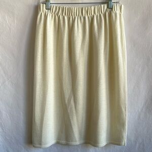 San Remo by Laura Knits cream skirt, size L